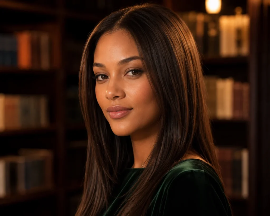 Long Straight Hair With Invisible Layers and Blunt Ends