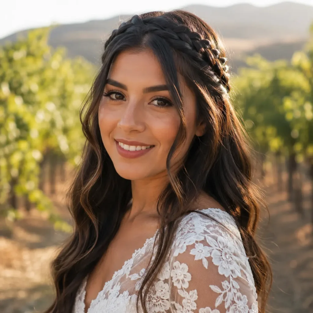 Half Up Half Down-with Braids
