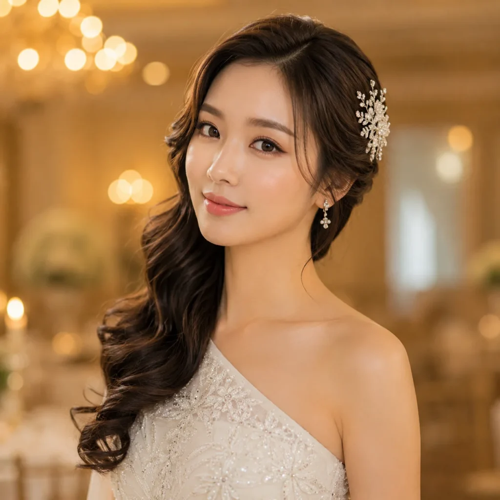 Side-Swept Curls