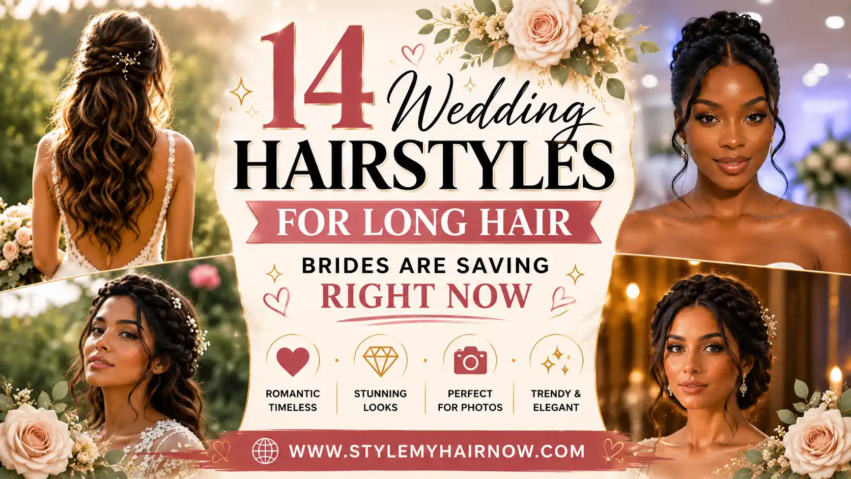 wedding hairstyles for long hair brides