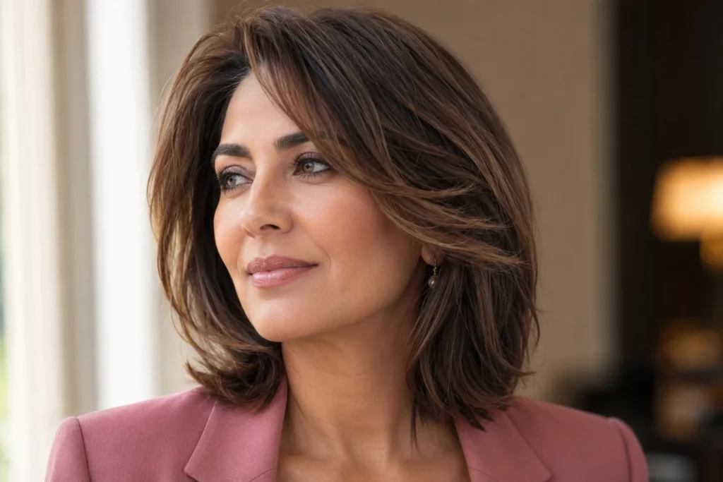 Layered Bob with Face-Framing Pieces