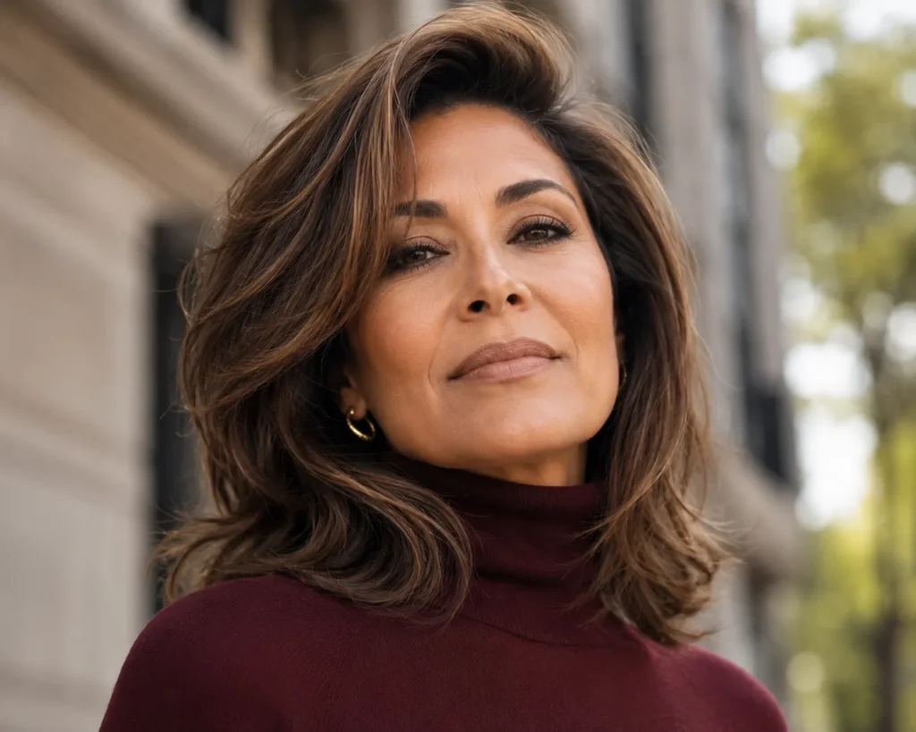 Side-Swept Layers for Fine Hair