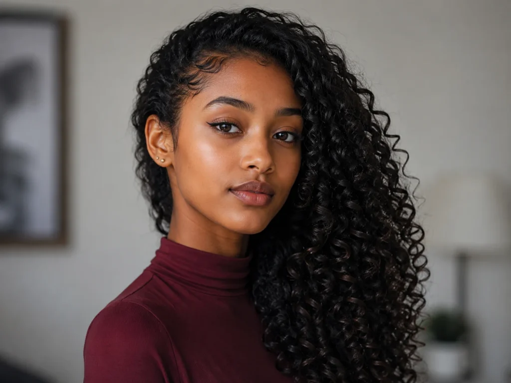 Side-Swept Curls