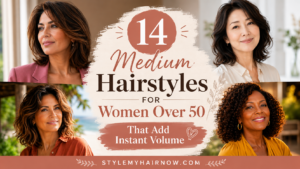 Medium Hairstyles for Women Over 50 That Add Instant Volume